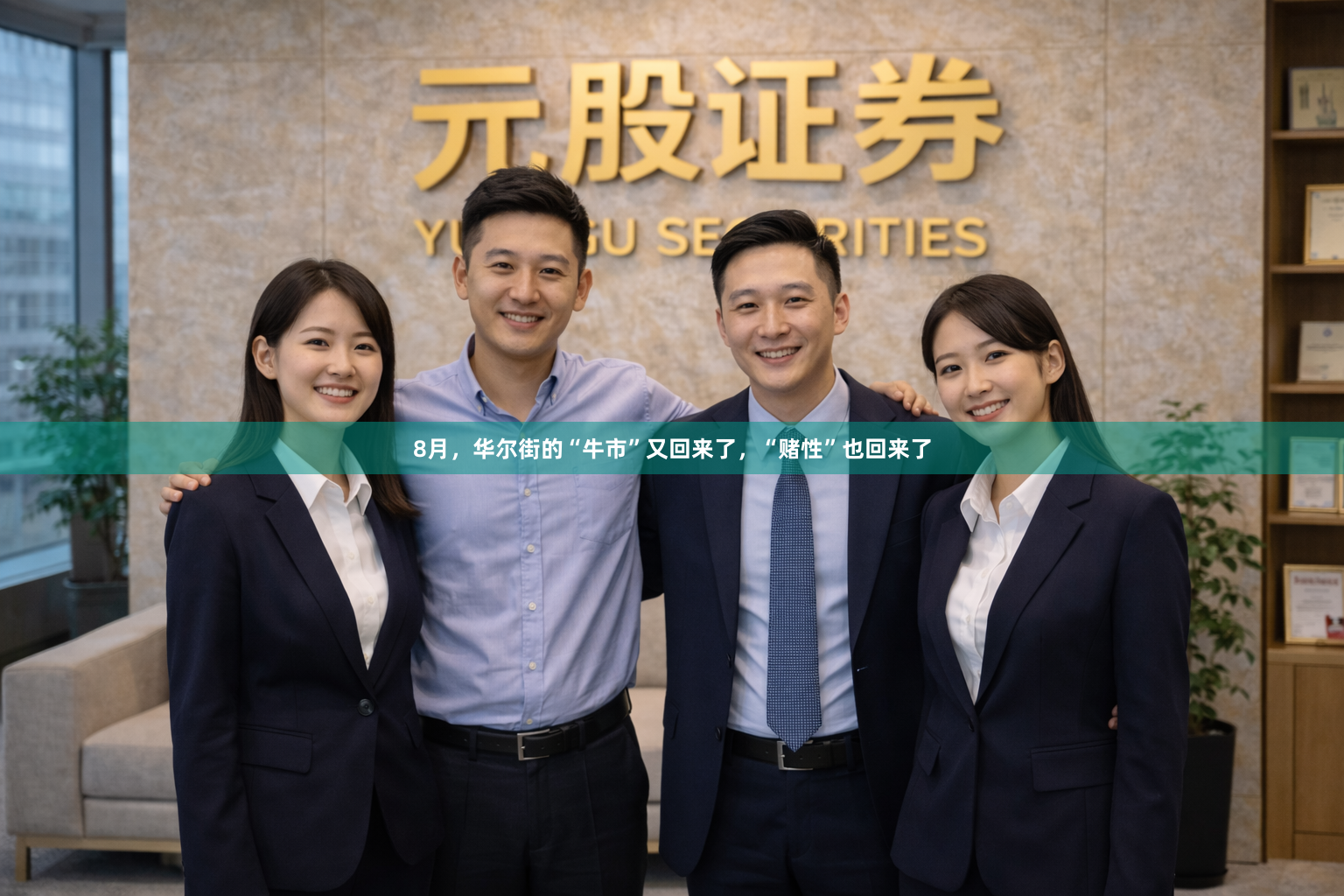 8月，华尔街的“牛市”又回来了，“赌性”也回来了