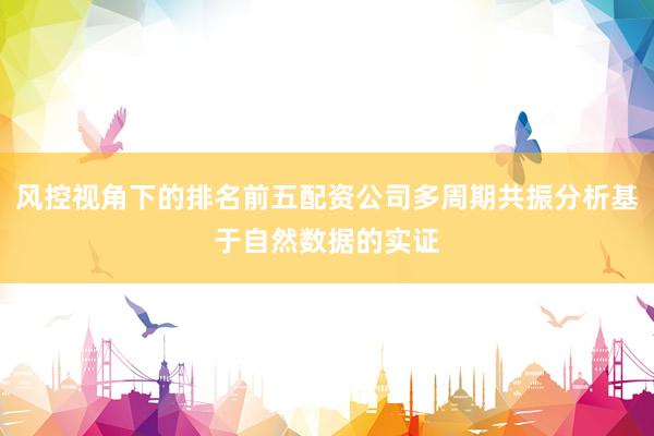 风控视角下的排名前五配资公司多周期共振分析基于自然数据的实证