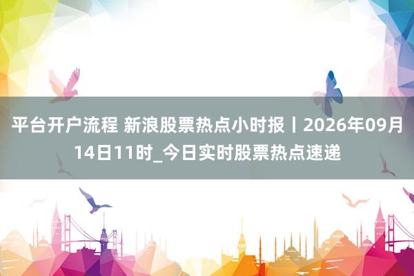 平台开户流程 新浪股票热点小时报丨2026年09月14日11时_今日实时股票热点速递
